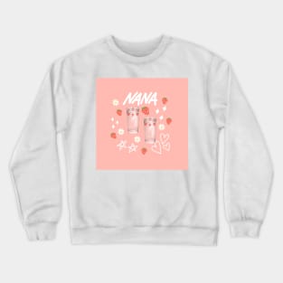 Nana anime strawberry glasses Crewneck Sweatshirt